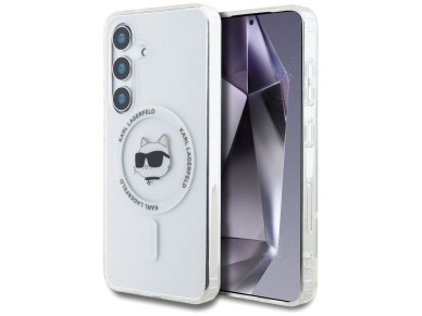 Case Karl Lagerfeld Button Choupette Head Printed Logo MagSafe Samsung Galaxy S25 Plus white Case Karl Lagerfeld Button Choupette Head Printed Logo MagSafe Samsung Galaxy S25 Plus white