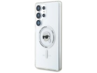 Funda Karl Lagerfeld Button Karl Head con logotipo impreso MagSafe para Samsung Galaxy S25 Ultra bla