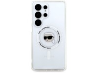 Funda Karl Lagerfeld Button Karl Head con logotipo impreso MagSafe para Samsung Galaxy S25 Ultra bla