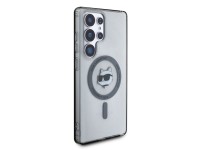 Karl Lagerfeld Button Choupette Head Printed Logo MagSafe Samsung Galaxy S25 Ultra case black Karl Lagerfeld Button Choupette Head Printed Logo MagSafe Samsung Galaxy S25 Ultra case black