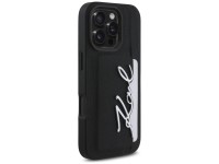 Funda Karl Lagerfeld HC de PU granulado con ranura para tarjetas y metal para iPhone 16 Pro Max - Ne Funda Karl Lagerfeld HC de PU granulado con ranura para tarjetas y metal para iPhone 16 Pro Max - Ne