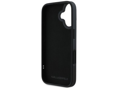 Karl Lagerfeld HC 3D Rubber Double Heads iPhone 16 Case - Black Karl Lagerfeld HC 3D Rubber Double Heads iPhone 16 Case - Black
