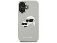 Karl Lagerfeld HC 3D Rubber Double Heads iPhone 16 Case - Beige Karl Lagerfeld HC 3D Rubber Double Heads iPhone 16 Case - Beige