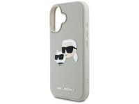 Karl Lagerfeld HC 3D Rubber Double Heads iPhone 16 Case - Beige Karl Lagerfeld HC 3D Rubber Double Heads iPhone 16 Case - Beige