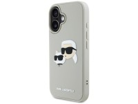 Karl Lagerfeld HC 3D Rubber Double Heads iPhone 16 Case - Beige Karl Lagerfeld HC 3D Rubber Double Heads iPhone 16 Case - Beige