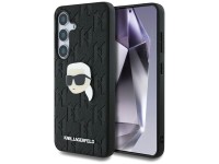 Karl Lagerfeld Leather Monogram Pin Logo Karl Head Samsung Galaxy S25 Case Black Karl Lagerfeld Leather Monogram Pin Logo Karl Head Samsung Galaxy S25 Case Black