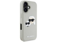 Karl Lagerfeld HC 3D Rubber Double Heads iPhone 16 Case - Beige Karl Lagerfeld HC 3D Rubber Double Heads iPhone 16 Case - Beige