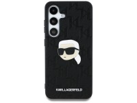Karl Lagerfeld Leather Monogram Pin Logo Karl Head Samsung Galaxy S25 Case Black Karl Lagerfeld Leather Monogram Pin Logo Karl Head Samsung Galaxy S25 Case Black