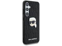 Karl Lagerfeld Leather Monogram Pin Logo Karl Head Samsung Galaxy S25 Case Black Karl Lagerfeld Leather Monogram Pin Logo Karl Head Samsung Galaxy S25 Case Black