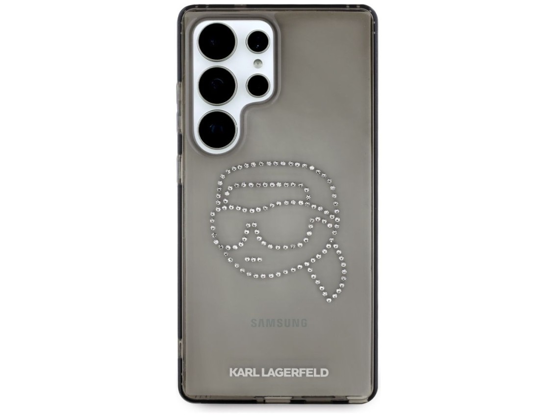 Case Karl Lagerfeld Rhinestones Karl Head Logo Samsung Galaxy S25 Ultra black