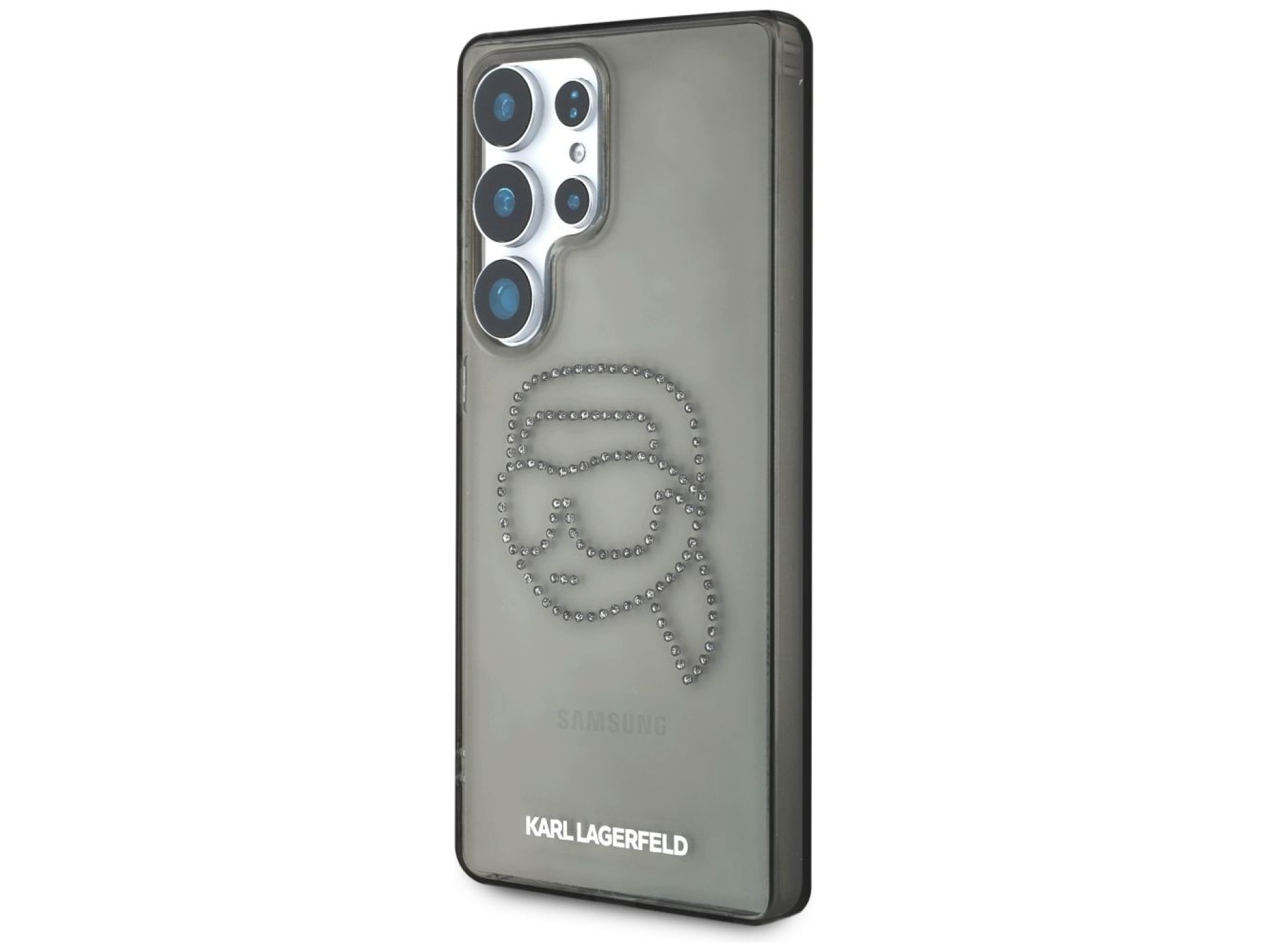Case Karl Lagerfeld Rhinestones Karl Head Logo Samsung Galaxy S25 Ultra black
