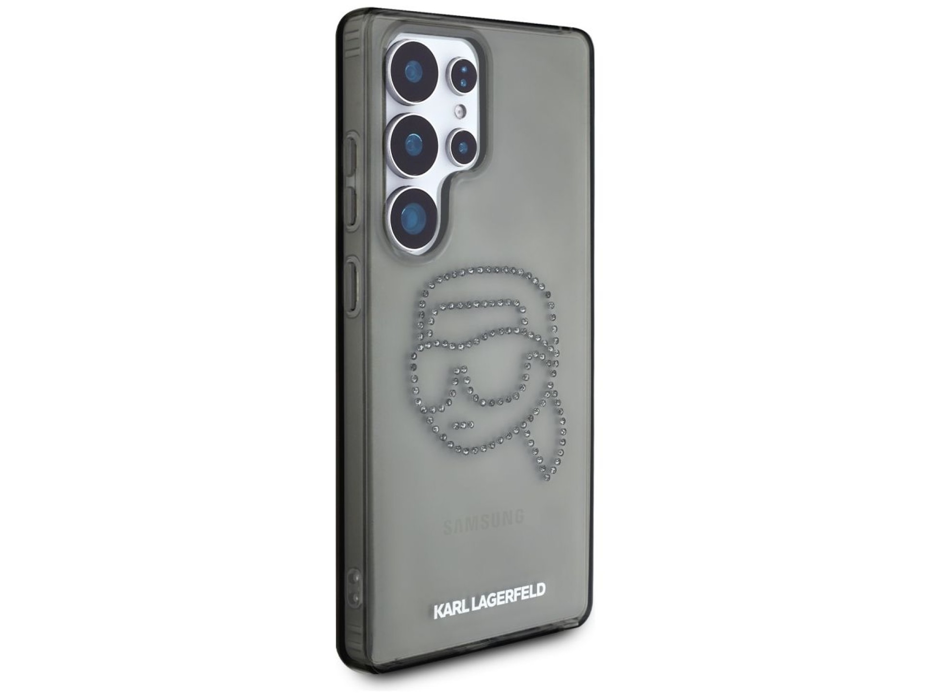 Case Karl Lagerfeld Rhinestones Karl Head Logo Samsung Galaxy S25 Ultra black