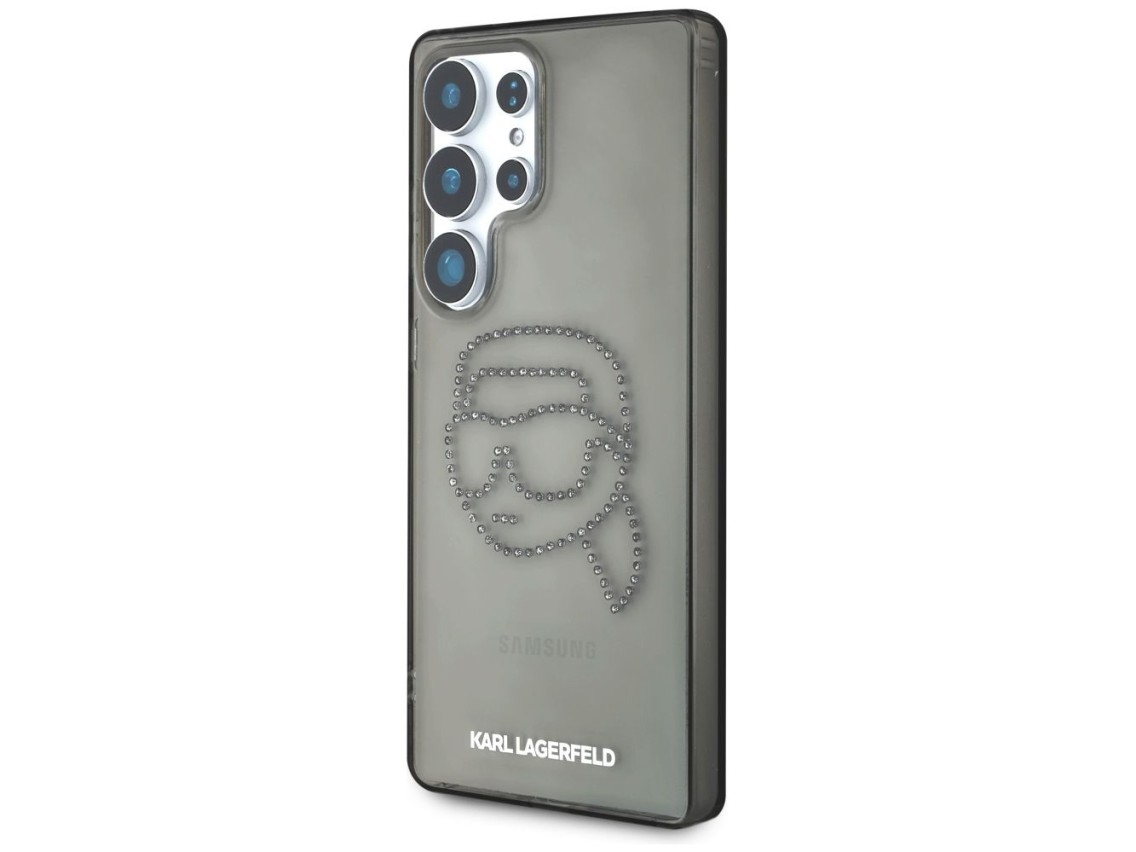 Case Karl Lagerfeld Rhinestones Karl Head Logo Samsung Galaxy S25 Ultra black