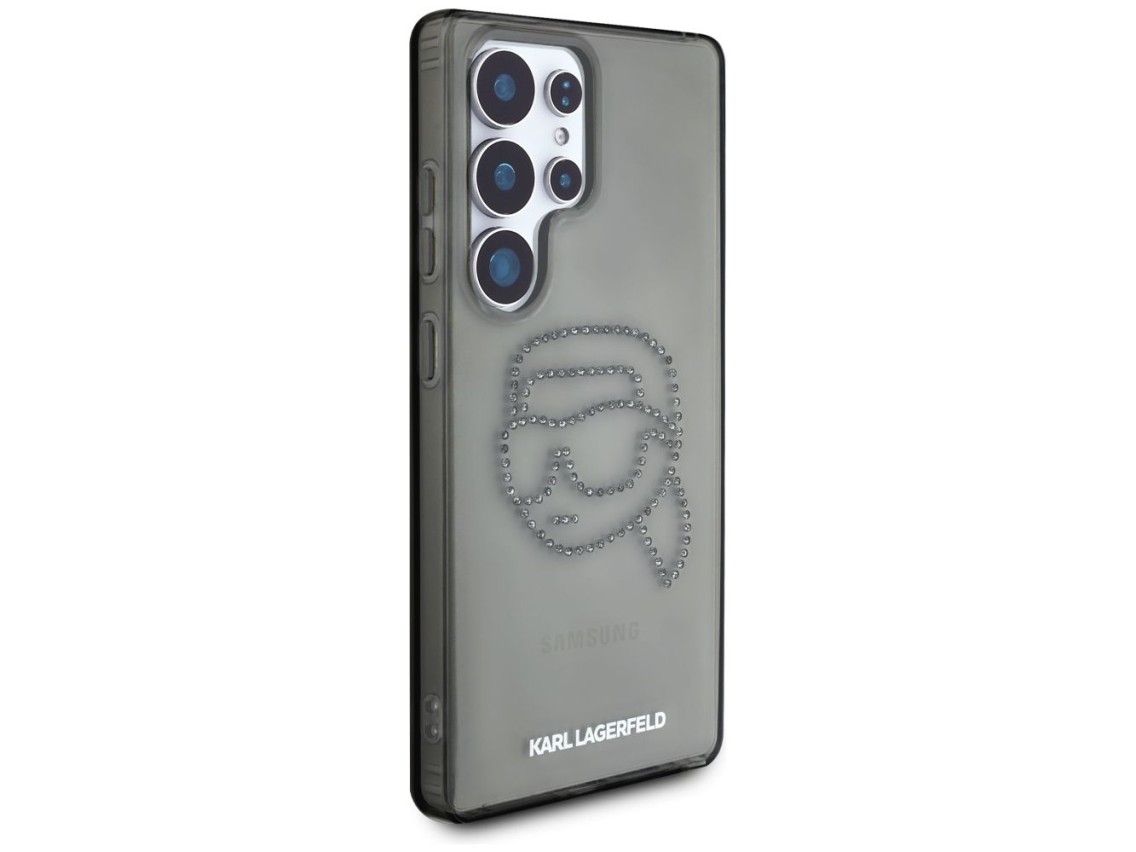 Case Karl Lagerfeld Rhinestones Karl Head Logo Samsung Galaxy S25 Ultra black