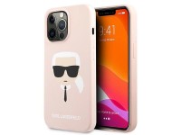 Funda de silicona Karl's Head de Karl Lagerfeld para iPhone 13 Pro / 13 de 6,1" - Rosa claro Funda de silicona Karl's Head de Karl Lagerfeld para iPhone 13 Pro / 13 de 6,1" - Rosa claro