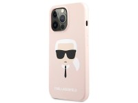Funda de silicona Karl's Head de Karl Lagerfeld para iPhone 13 Pro / 13 de 6,1" - Rosa claro Funda de silicona Karl's Head de Karl Lagerfeld para iPhone 13 Pro / 13 de 6,1" - Rosa claro