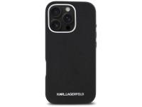 Capa Karl Lagerfeld Saffiano com Logo Metálico Alongado e Envolvente para iPhone 16 Pro com MagSafe Capa Karl Lagerfeld Saffiano com Logo Metálico Alongado e Envolvente para iPhone 16 Pro com MagSafe