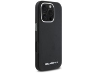 Capa Karl Lagerfeld Saffiano com Logo Metálico Alongado e Envolvente para iPhone 16 Pro com MagSafe Capa Karl Lagerfeld Saffiano com Logo Metálico Alongado e Envolvente para iPhone 16 Pro com MagSafe