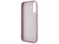 Capa para iPhone 16 Karl Lagerfeld Saffiano com Logo Metálico Alongado e Envolvente - Rosa Capa para iPhone 16 Karl Lagerfeld Saffiano com Logo Metálico Alongado e Envolvente - Rosa