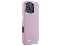Karl Lagerfeld Saffiano Full Wrapped Elongated Metal Logo MagSafe iPhone 16 Pro Case - Pink Karl Lagerfeld Saffiano Full Wrapped Elongated Metal Logo MagSafe iPhone 16 Pro Case - Pink