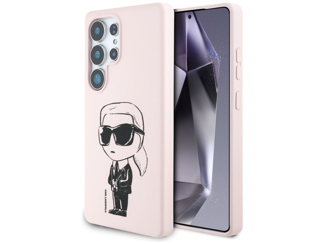 Karl Lagerfeld Silicone Graffiti Ikonik Printed Logo MagSafe Case for Samsung Galaxy S25 Ultra - Pin