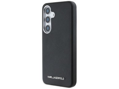 Funda Karl Lagerfeld Saffiano con logotipo met�lico alargado y envoltura completa para Samsung Galax