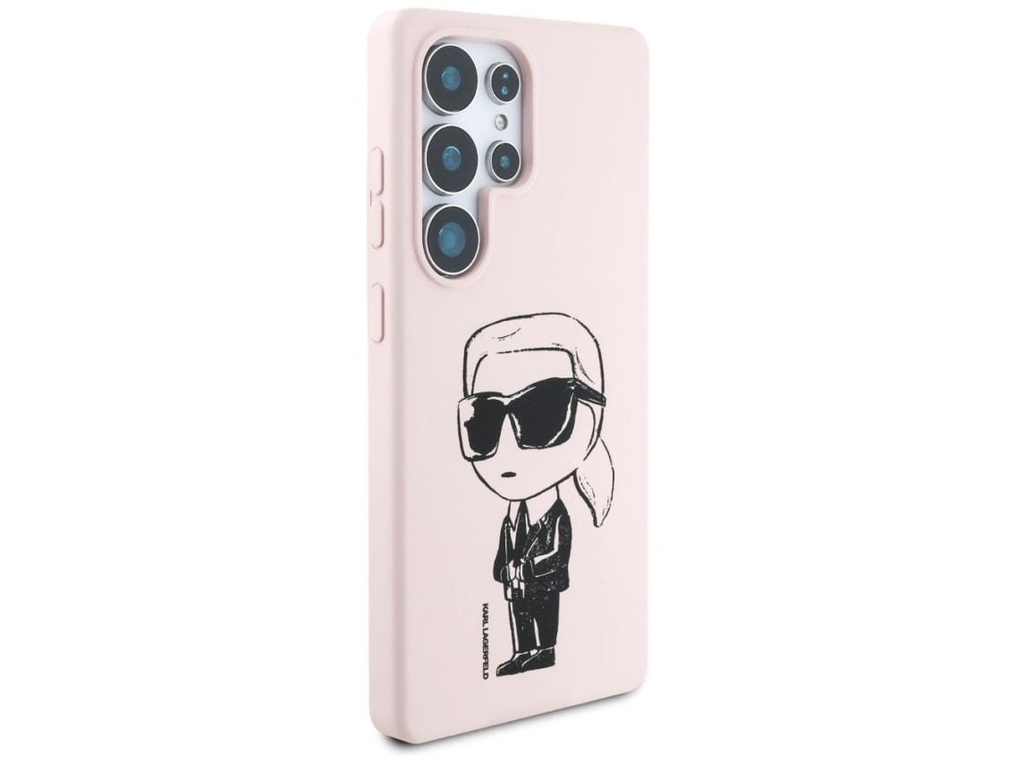Karl Lagerfeld Silicone Graffiti Ikonik Printed Logo MagSafe Case for Samsung Galaxy S25 Ultra - Pin