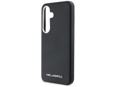 Funda Karl Lagerfeld Saffiano con logotipo met�lico alargado y envoltura completa para Samsung Galax