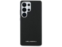 Capa MagSafe Karl Lagerfeld Saffiano com Logo Met�lico Alongado para Samsung Galaxy S25 Ultra - Pret