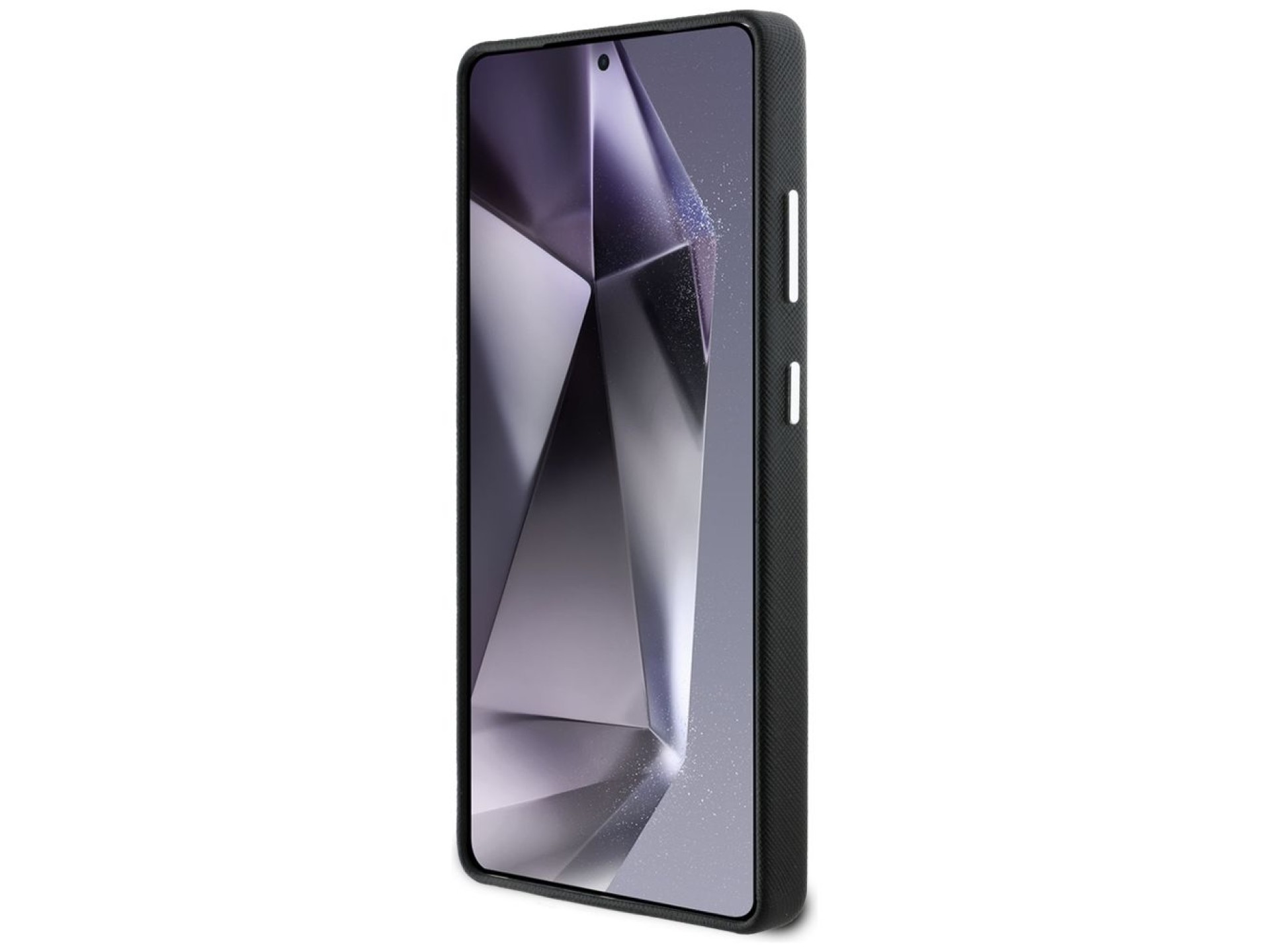 Capa MagSafe Karl Lagerfeld Saffiano com Logo Metálico Alongado para Samsung Galaxy S25 Ultra - Pret