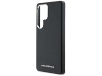 Capa MagSafe Karl Lagerfeld Saffiano com Logo Met�lico Alongado para Samsung Galaxy S25 Ultra - Pret