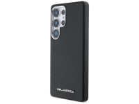 Capa MagSafe Karl Lagerfeld Saffiano com Logo Met�lico Alongado para Samsung Galaxy S25 Ultra - Pret