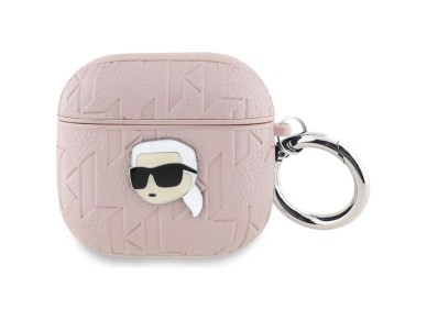 Karl Lagerfeld Monogram Karl Head Case for AirPods 4 - Pink Karl Lagerfeld Monogram Karl Head Case for AirPods 4 - Pink