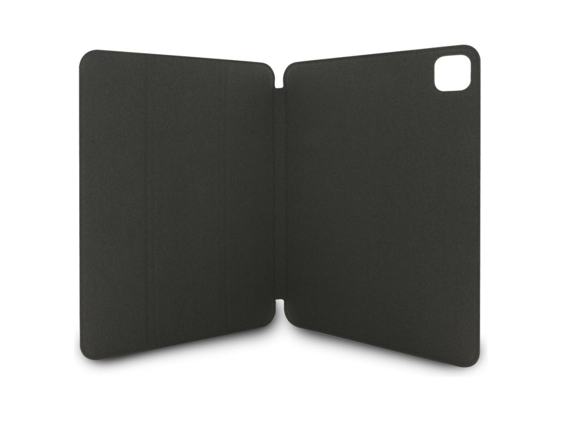 Capa tipo livro Karl Lagerfeld Saffiano Magnetic Karl & Choupette para iPad Pro 11" 2024 - Preta