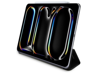 Funda tipo libro Karl Lagerfeld Saffiano Magnetic Karl & Choupette para iPad Pro de 13" (modelo 2024