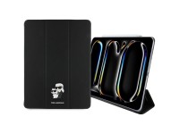 Funda tipo libro Karl Lagerfeld Saffiano Magnetic Karl & Choupette para iPad Pro de 13" (modelo 2024