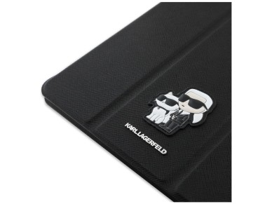 Funda tipo libro Karl Lagerfeld Saffiano Magnetic Karl & Choupette para iPad Pro de 13" (modelo 2024