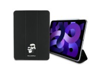 Funda tipo libro Karl Lagerfeld Saffiano Magnetic Karl & Choupette para iPad Air de 11" (2024) - Neg