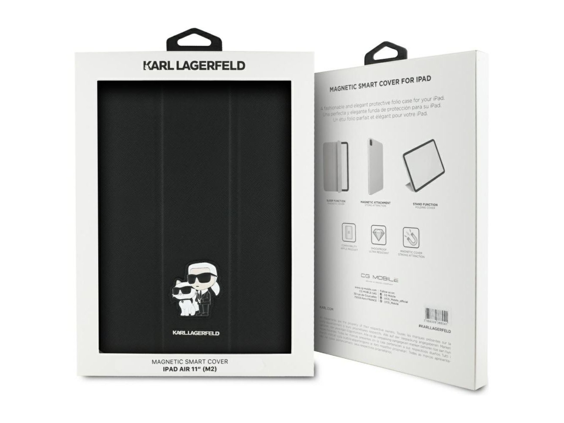 Karl Lagerfeld Saffiano Magnetic Karl & Choupette iPad Air 11