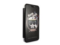 Capa para iPhone X/Xs com Glitter e Assinatura Karl Lagerfeld - Preta Capa para iPhone X/Xs com Glitter e Assinatura Karl Lagerfeld - Preta