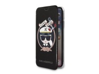 Capa para iPhone X/Xs com Glitter e Assinatura Karl Lagerfeld - Preta Capa para iPhone X/Xs com Glitter e Assinatura Karl Lagerfeld - Preta