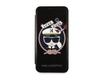 Capa para iPhone X/Xs com Glitter e Assinatura Karl Lagerfeld - Preta Capa para iPhone X/Xs com Glitter e Assinatura Karl Lagerfeld - Preta