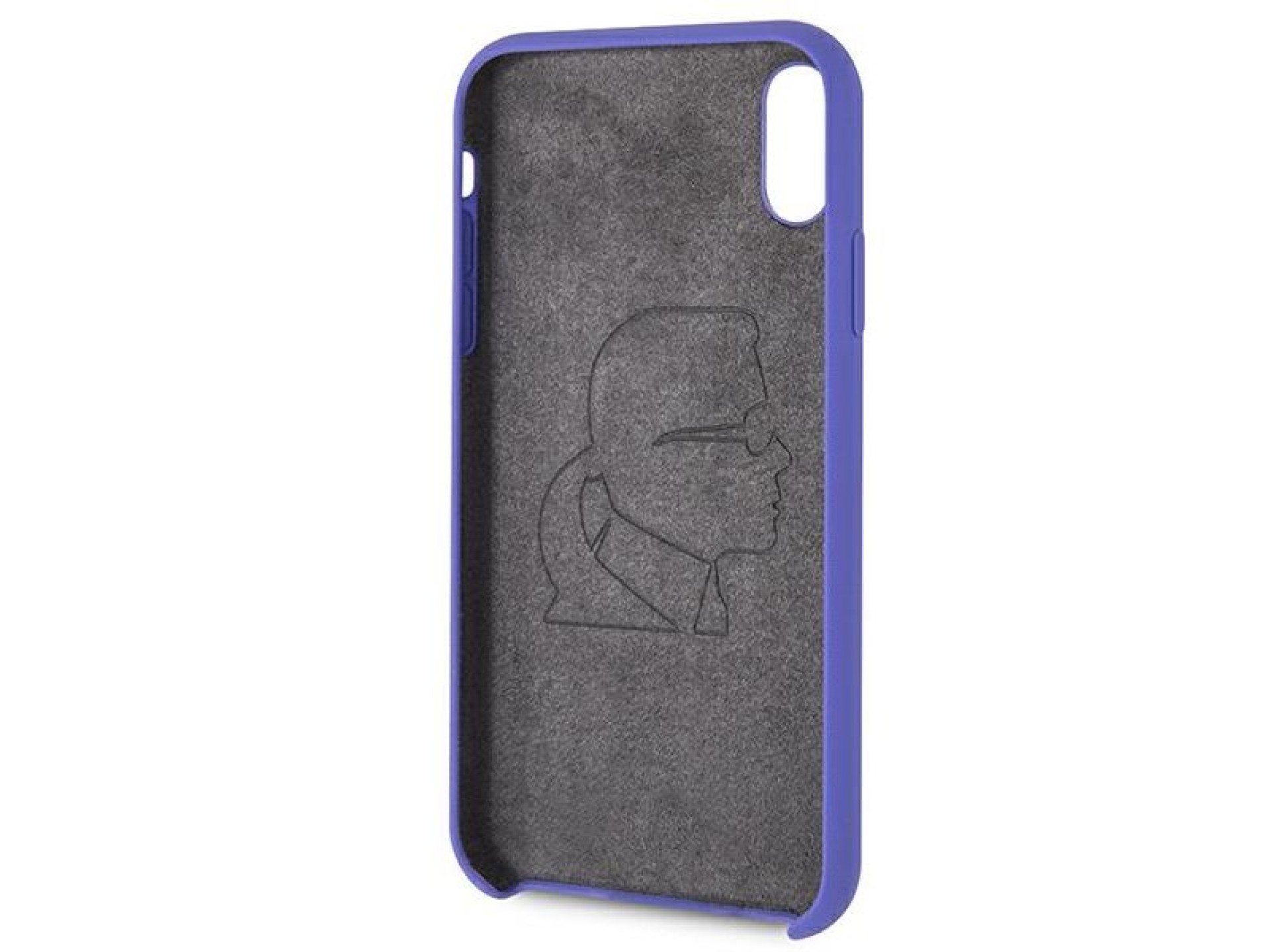 Funda de silicona Karl Lagerfeld para iPhone XR - Morada