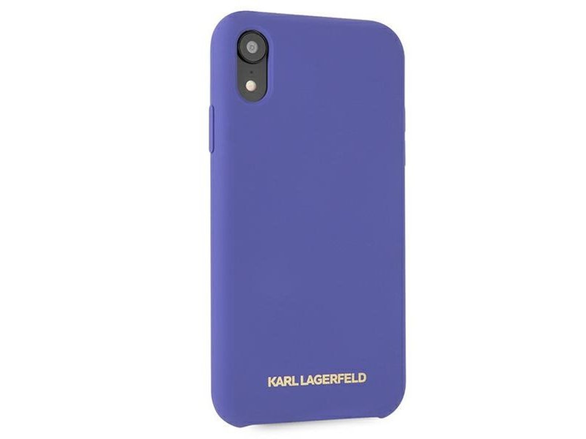 Funda de silicona Karl Lagerfeld para iPhone XR - Morada
