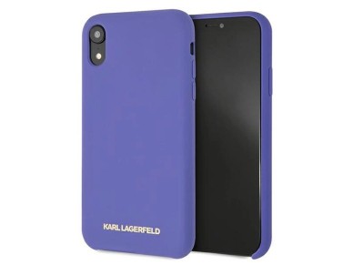 Karl Lagerfeld Silicone iPhone Xr Case - Purple Karl Lagerfeld Silicone iPhone Xr Case - Purple