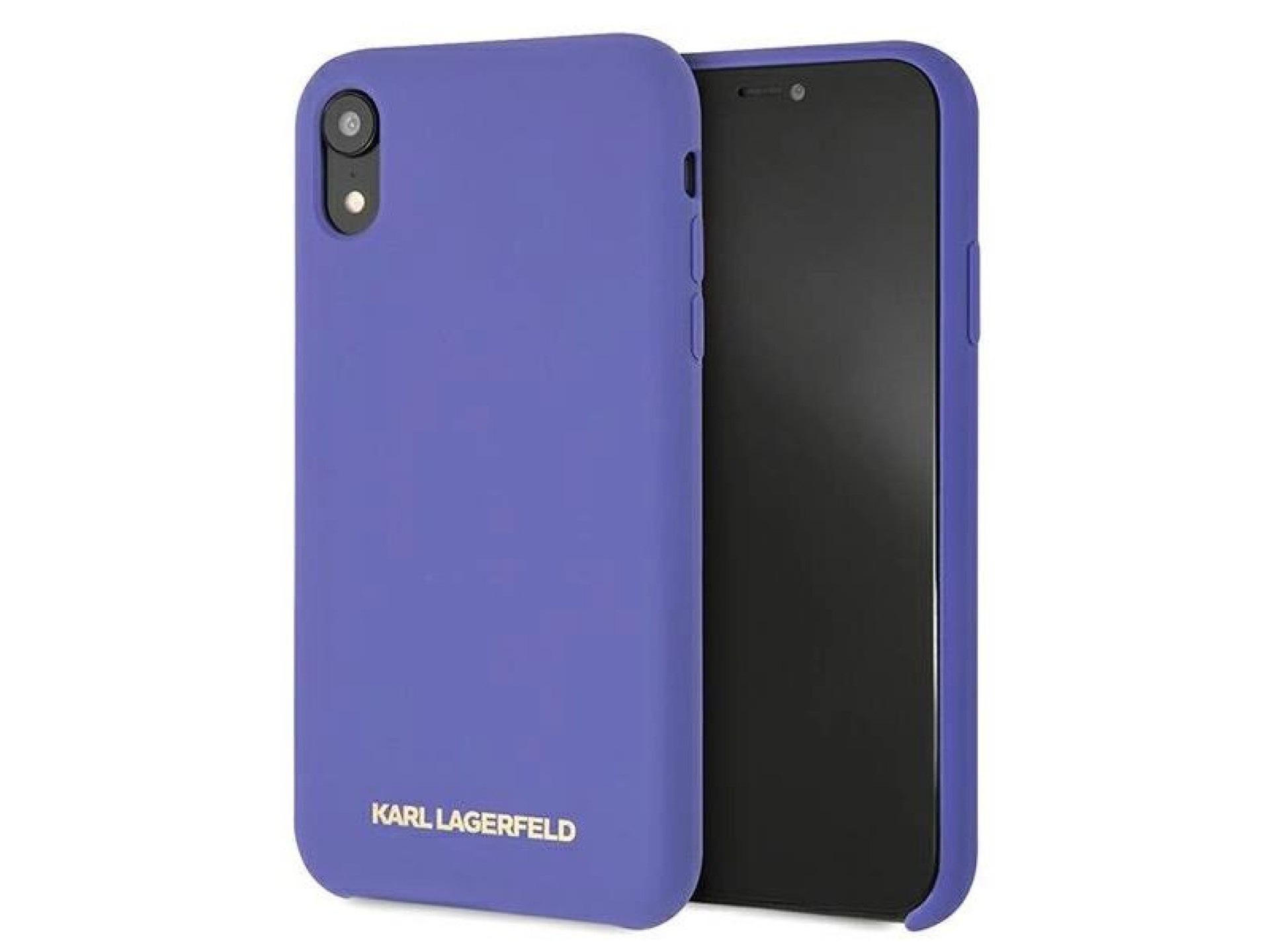 Funda de silicona Karl Lagerfeld para iPhone XR - Morada