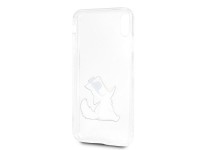 Capa transparente para iPhone Xs Max com estampa de Choupette, de Karl Lagerfeld. Capa transparente para iPhone Xs Max com estampa de Choupette, de Karl Lagerfeld.