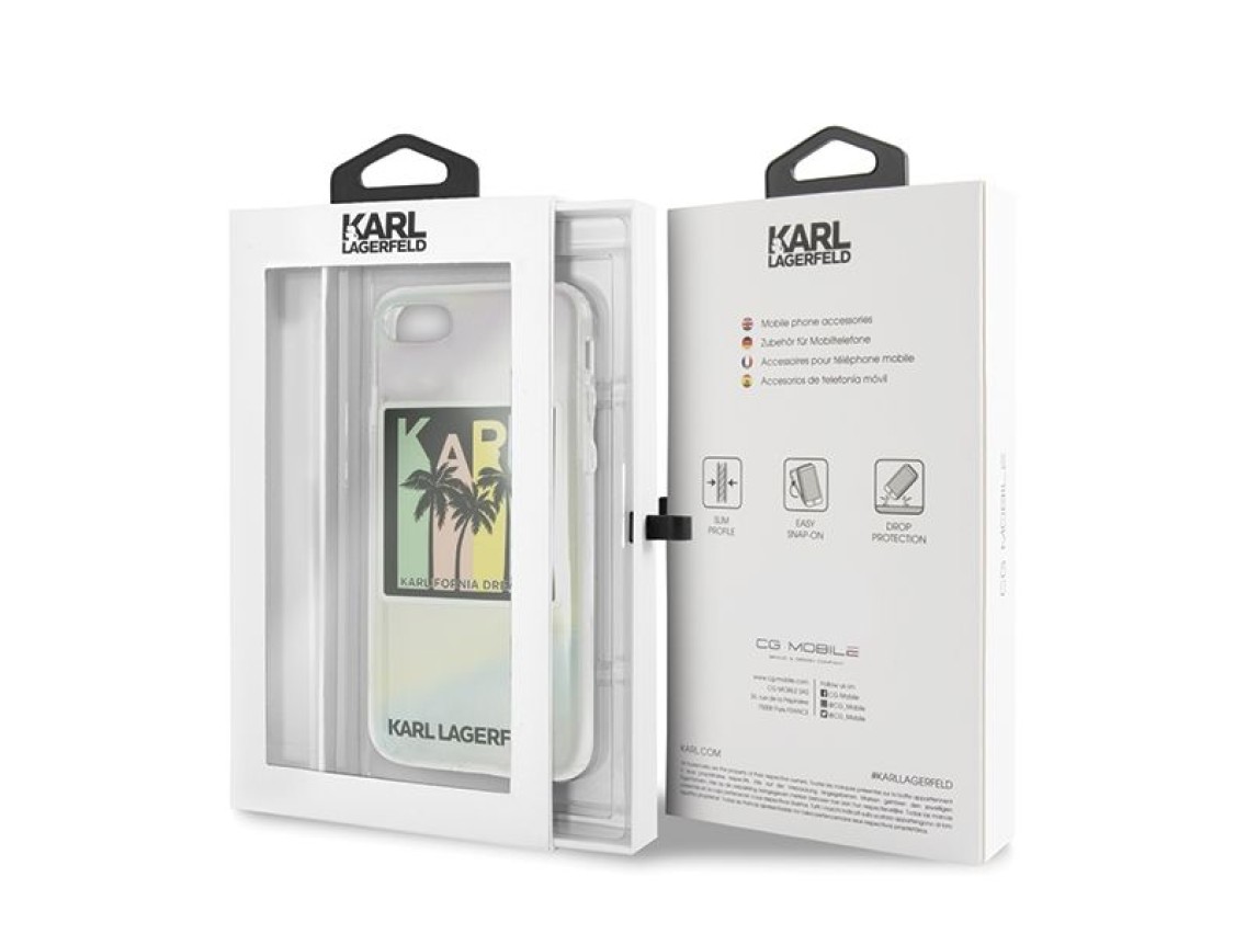 Funda Karl Lagerfeld California Dreams para iPhone 7 / 8 / SE 2020 / SE 2022 - multicolor