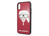 Karl Lagerfeld Iconic Glitter Karl`s Head iPhone X / Xs Case - Red Karl Lagerfeld Iconic Glitter Karl`s Head iPhone X / Xs Case - Red