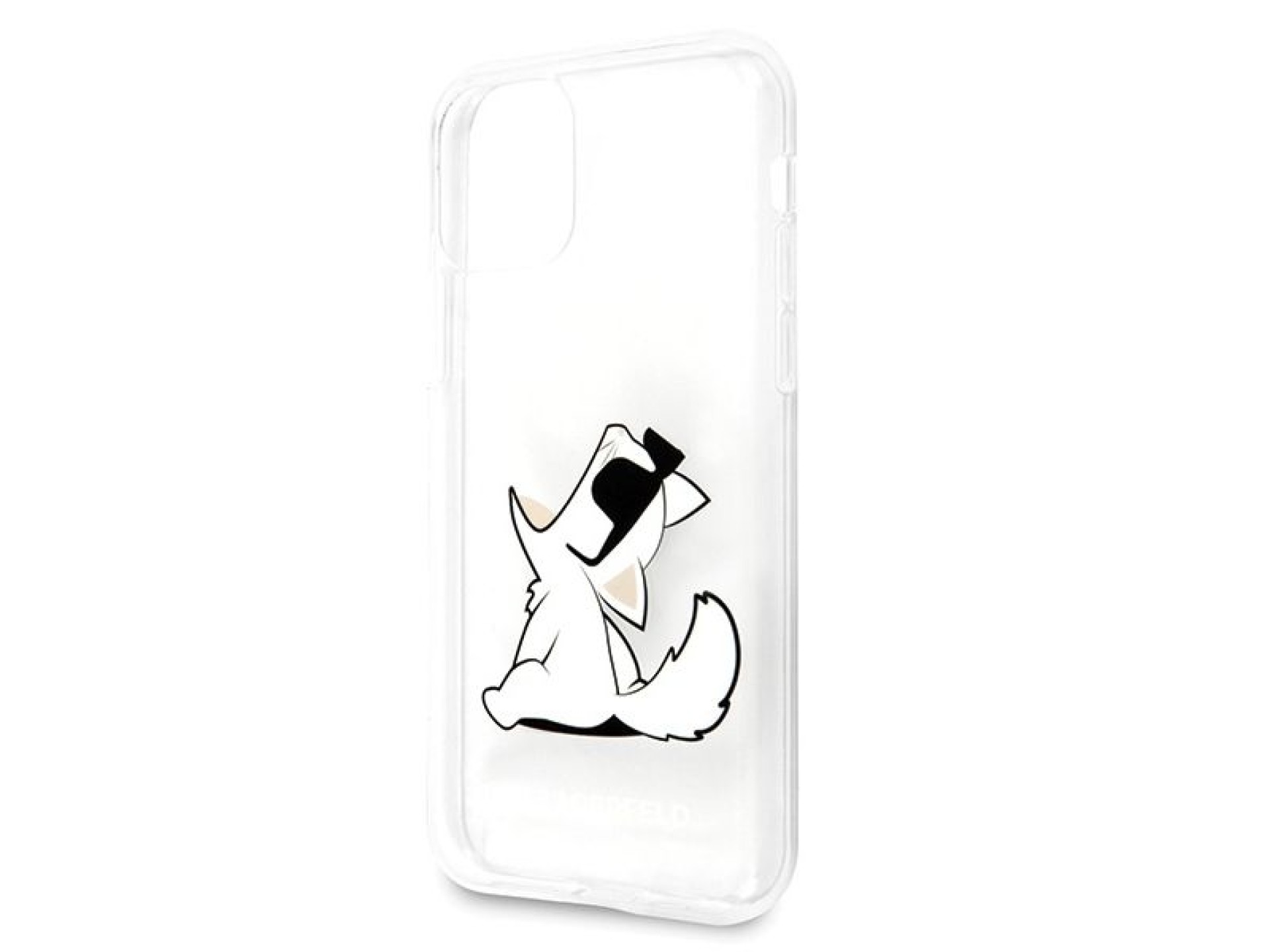 Funda transparente para iPhone 11/Xr con diseño de Choupette de Karl Lagerfeld